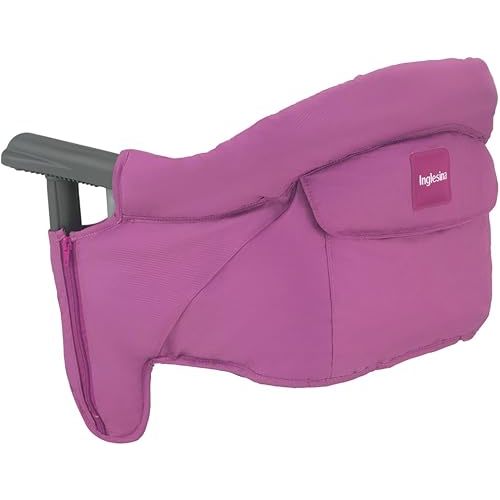 Inglesina Fast Table Chair - Award-Winning Convenient Baby High Chair - Use at Most Tables or Restaurants Without Leaving Scratches (Fuchsia Pink), 14x17x11 Inch (Pack of 1) (AY90F6FUXUS/D)