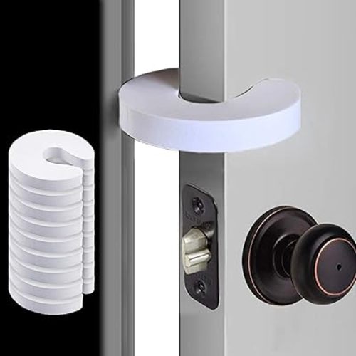 8 Pack - Door Stopper Finger Pinch Guards - Prevent Baby/Toddler Injuries with A Child Proof Door Stopper - Extra Soft Foam - Large Universal Sleek Design - Driddle