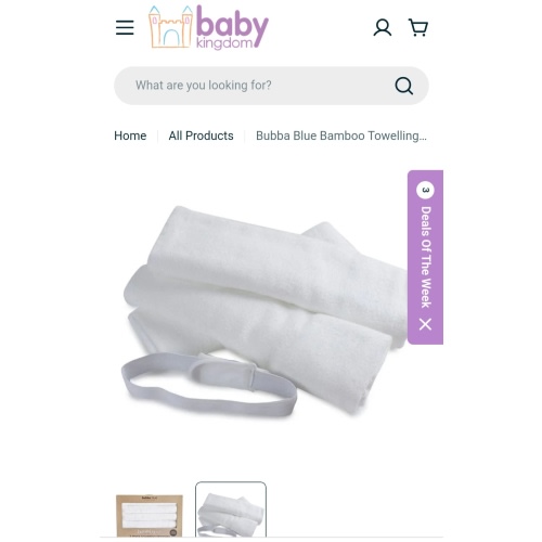 Bubba Blue Bamboo Towelling Nappies 7pk White – Baby Kingdom
