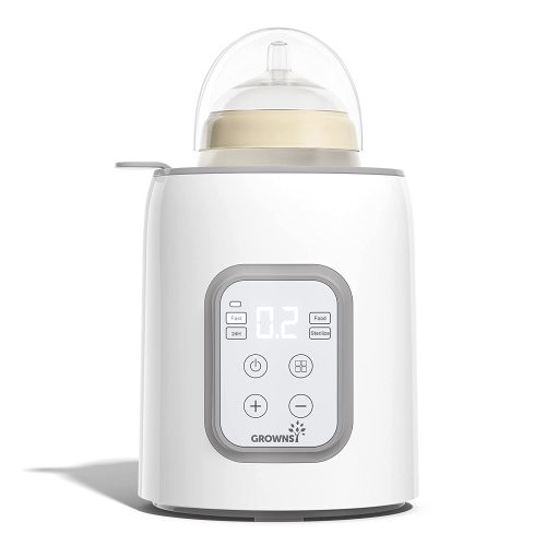 Bottle Warmer, GROWNSY 8-in-1 Fast Baby Milk Warmer with Timer for Breastmilk or Formula, Accurate Temperature Control, with Defrost, Sterili-zing, Keep, Heat Baby Food Jars Function