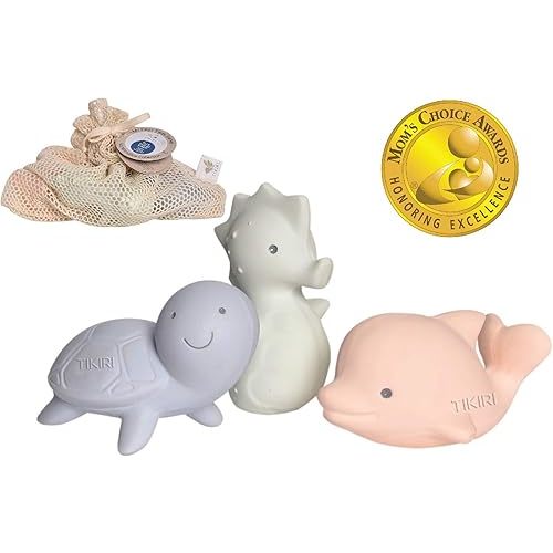 Marshmallow Soft Organic Natural Rubber Teethers, Rattles & Bath Toys
