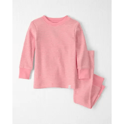 Baby Girl 2-Piece Organic Cotton Ribbed Pajama Set in Stripes - Little Planet | Carter's