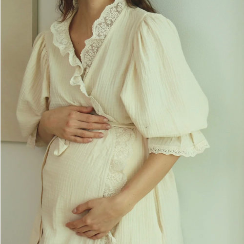 NFB - Laced Muslin Robe