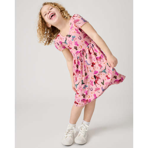 Pink Rancher Roundup Skater Dress | Little Sleepies
