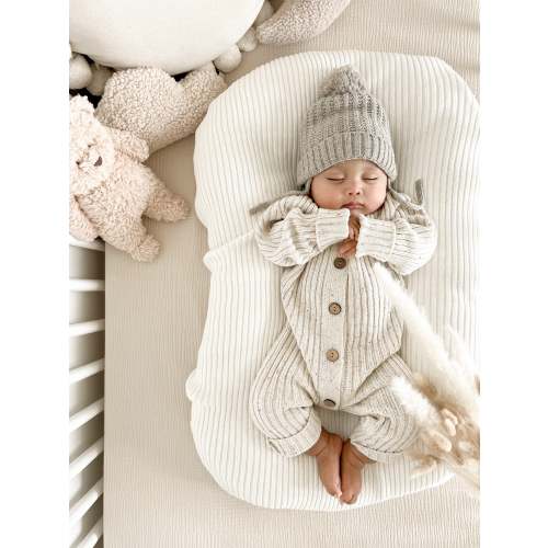 ‘Sprinkle Knit’ Ribbed Playsuit – Oat Co