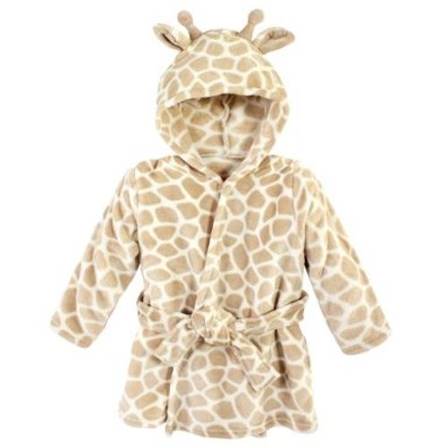 Hudson Baby Unisex Baby Plush Pool and Beach Robe Cover-ups, Giraffe, 6-12 Months