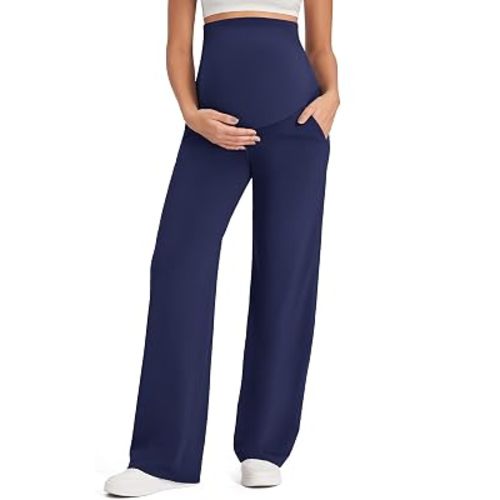 G4Free EverGoing Maternity Pants Over the Belly Pregnancy Work Trousers