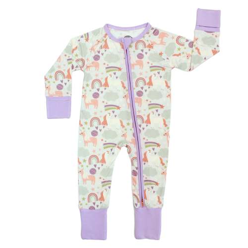 Magical Unicorns Bamboo Convertible Baby Pajamas