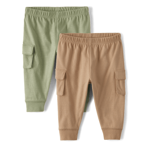 Baby Boys Cargo Jogger Pants 2-Pack - Green