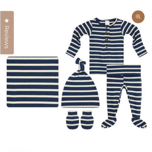 Jack Ribbed Newborn Hat Bundle (Top + Bottom)