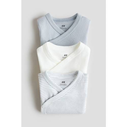 3-PACK WRAPOVER BODYSUITS