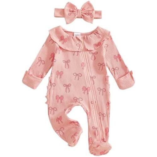 Baby Girl Long Sleeve Romper Onesie Jumpsuit