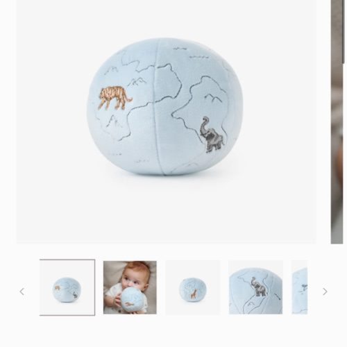 World Explorer Globe Plush Rattle