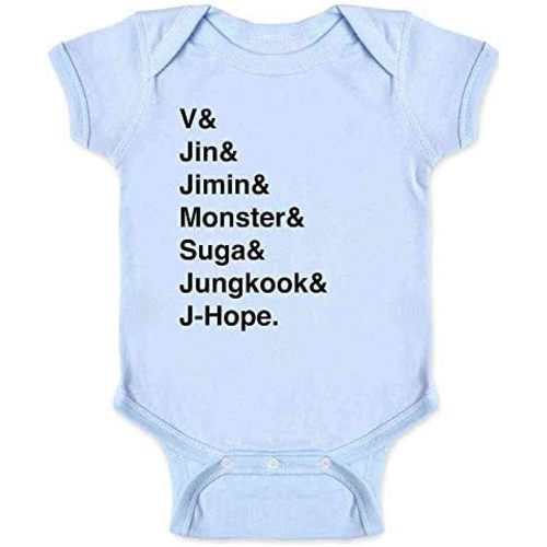 Pop Threads K-Pop Group Names List Infant Baby Boy Girl Bodysuit