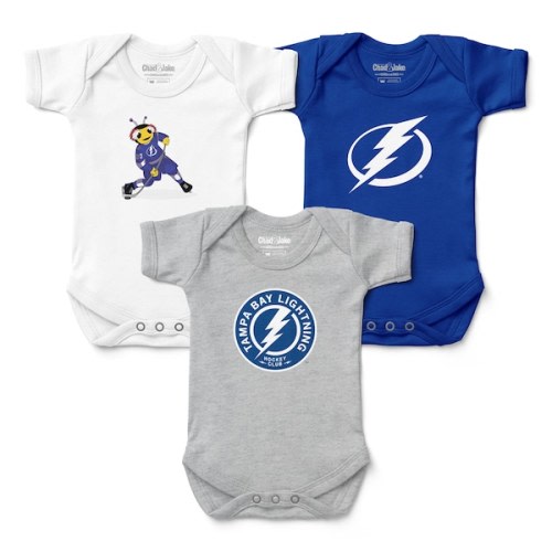 Infant Tampa Bay Lightning Chad & Jake Three-Pack Bodysuit Set