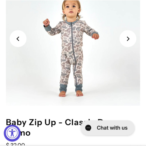 Baby Zip Up - Classic Deer Camo – BURLEBO