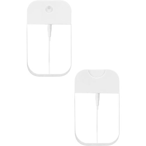 2 PCS Clear Spray Bottles, Portable Card Spray Bottles, 50 ML Refillable Plastic Perfume Atomizer Vials, Suitable Perfume, moisturizing water, hand sanitizer