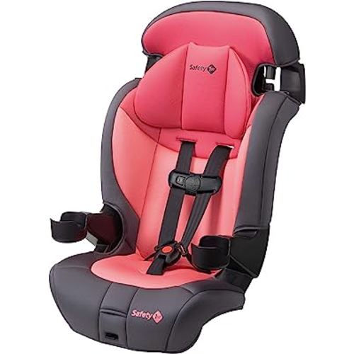 Safety 1st Grand 2-in-1 Booster Car Seat, Converts from High Back to Belt-Positioning Booster, High Back Seat for Kids 40-65, and Belt-Positioning 40-100 Pounds, Sunrise Coral