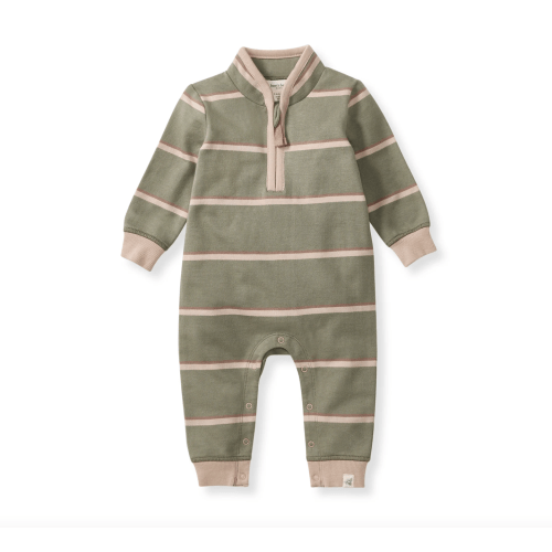 Holland Stripe Organic Baby Boy Jumpsuit - Tranquility – Burt's Bees Baby