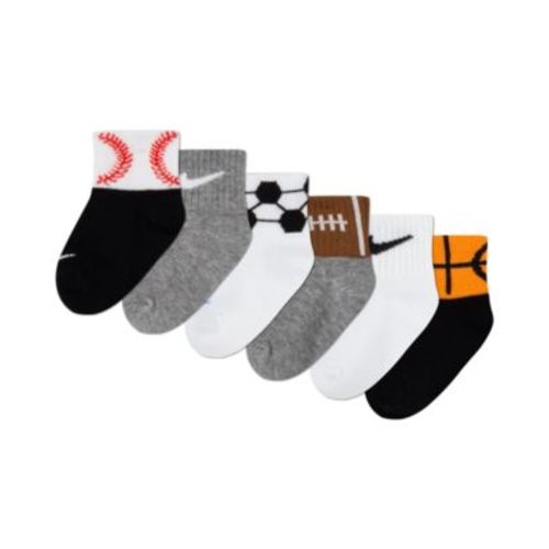 Baby Boys Swoosh Sport Balls Socks, Pack of 6