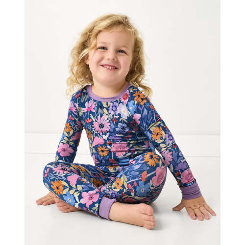 Dusk Blooms Two-Piece Pajama Set - Little Sleepies