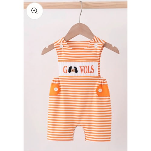 Tennessee Go vols smocked stripe jonjon – Honey Bear Company