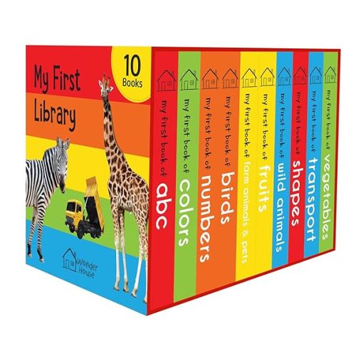 My First Library : Boxset of 10 Board Books for Kids (My First Book of): Wonder House Books: 9789387779266: Amazon.com: Books