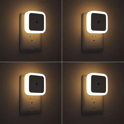 Sujeet Night Light - Color: Warm White, 4 pack