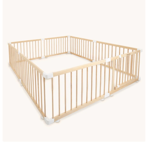 HARPPA Baby Gate Playpen, DIY Foldable Wooden Play Gate, Non-Toxic Foldable Wooden Play Yard for Babies & Toddlers | LARGE