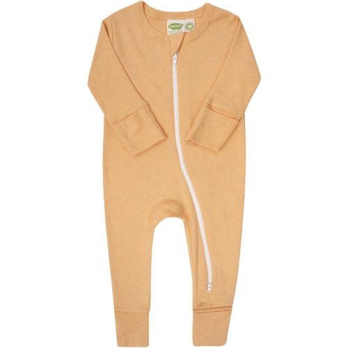 PARADE Organic Snuggle Soft Melange '2-Way' Zipper Romper