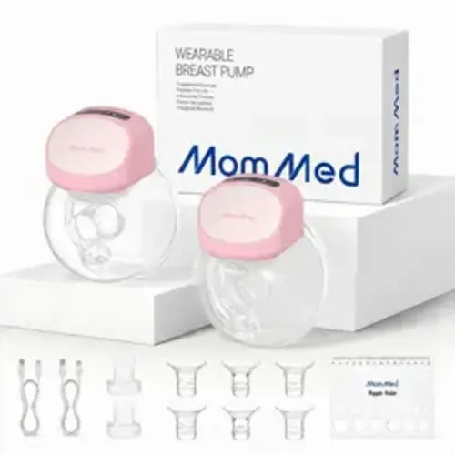 MomMed S10 Pro Double Wearable Electric Breast Pump - BPA Free, LCD Screen, Long-Lasting Rechargeable Battery, Food-Grade Silicone, Comfortable Pumping, Home or On the Go, Hands-Free Portable Breast Pump for Moms - TikTok Shop