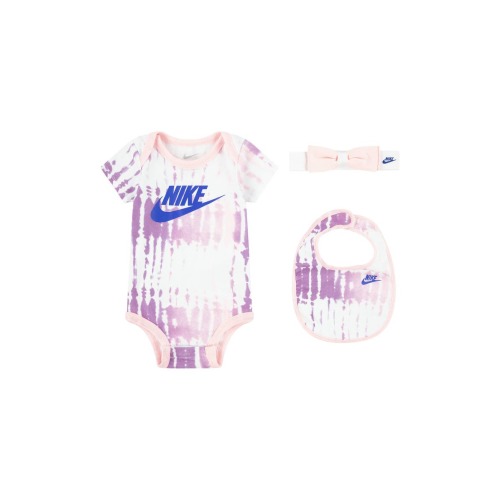 Nike Tie Dye Logo Bodysuit, Headband & Bib Set | Nordstromrack
