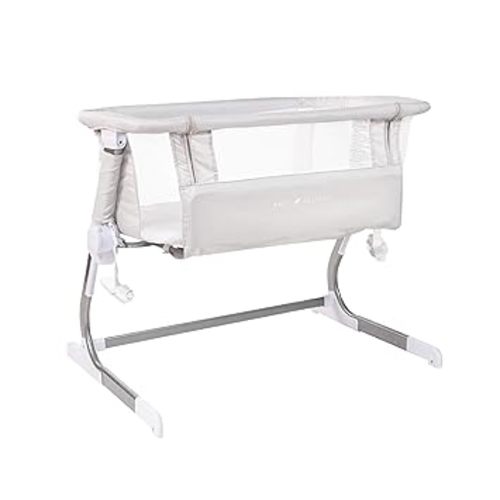 Baby Delight Beside Me Dreamer Bassinet | Bedside Sleeper | 6-Position Height Adjustment | Charcoal Tweed