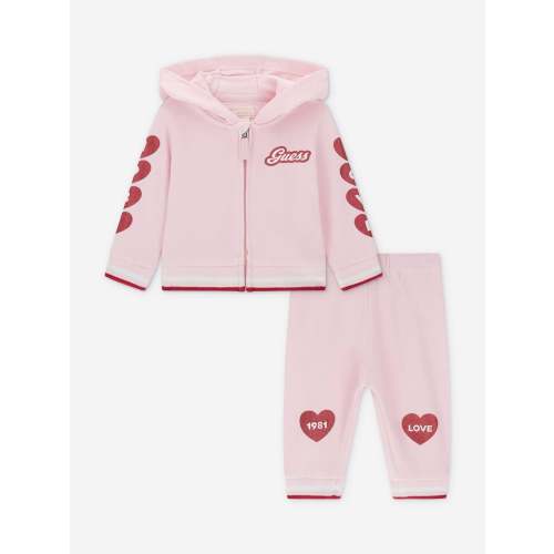 Guess Baby Girls Love Tracksuit in Pink