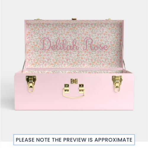 Petite Trunk - Pink - Spring in St. Louis / Embroidery