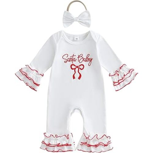 Seyurigaoka Newborn Baby Girl Outfits Hunting Camo Clothes Smocked Bubble Romper Long Sleeve Jumpsuit One Piece Outfit