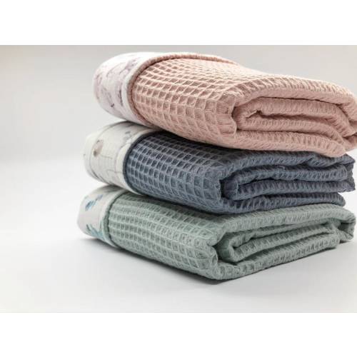 Waffle baby blanket Personalised baby wrap Organic Swaddle blanket Rainbow baby muslin blanket Custom baby blanket Floral blanket