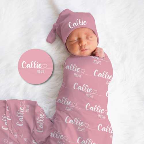 Personalized Swaddle Blanket, Optional Bundle, Newborn Coming Home Outfit Photo Props, Baby Name Announcement Sign, Baby Shower Gift