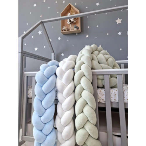 Braided crib bumper 15 cm – KariStudio