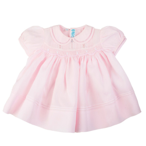 Rosebud Detail Smocked Dress | Feltman Brothers