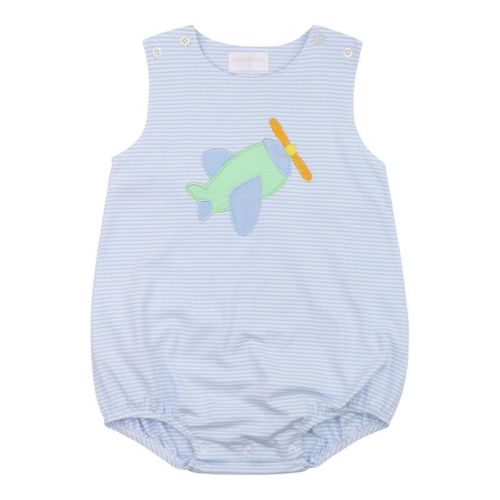 Knit Applique Airplane Bubble