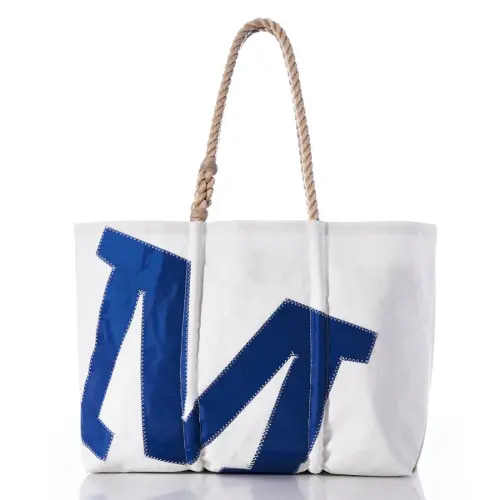 Custom Single Letter Large Tote – Sea Bags