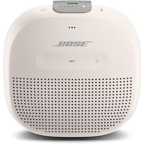 Bose SoundLink Micro Bluetooth Speaker: Small Portable Waterproof Speaker with Microphone, White Smoke