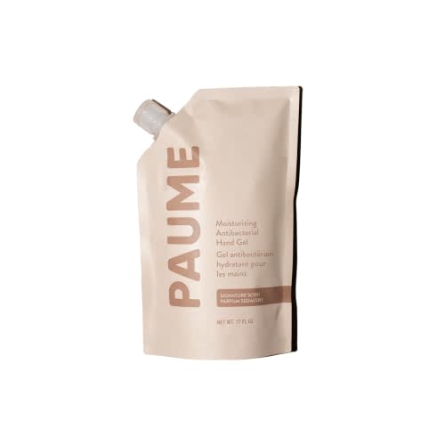 PAUME Moisturizing Antibacterial Hand Sanitizer Gel Refill, Vegan, 17 fl oz