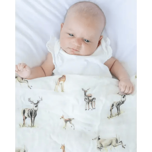 Little Fawn, Big Yawn Deer - Swaddle