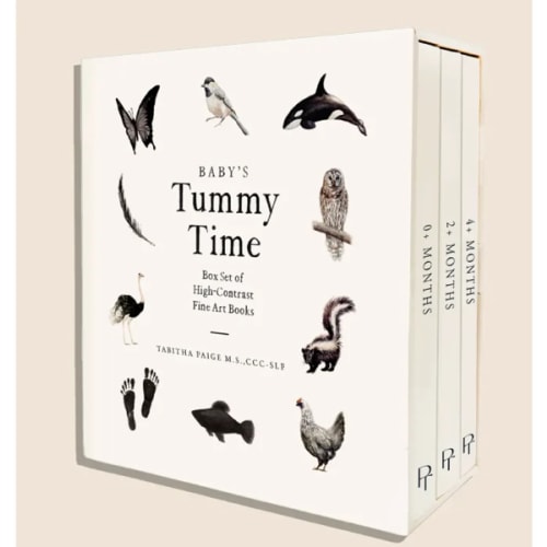 Baby's Tummy Time Book Box Set: A 3-Book Box Set of High-Contrast Art