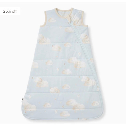 Good Night Sky Organic Warmer Beekeeper™ Wearable Baby Blanket - Ice Flow