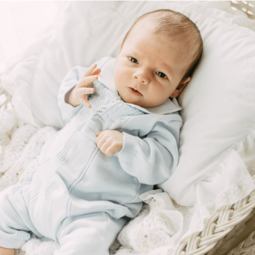 Boys Collar Knit Longall With Hat