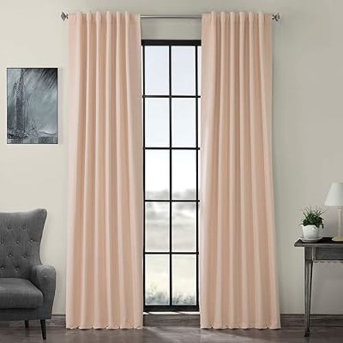 HPD Half Price Drapes Curtain For Room Darkening 50 X 84 (1 Panel), BOCH-141314-84, Bellini Peach, 50W x 84L