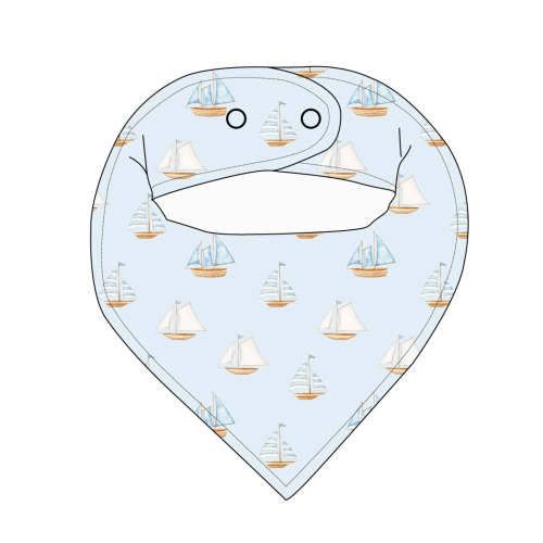 Sailboats - Bandana Bib